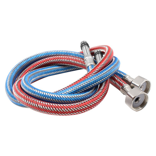 Household stainless steel braided pointed water inlet hose wash basin wash basin single hole faucet hot and cold water pipe accessories