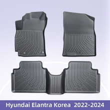 适用于Hyundai Elantra Korea燃油21-24 3D全天候材质TPE汽车脚垫