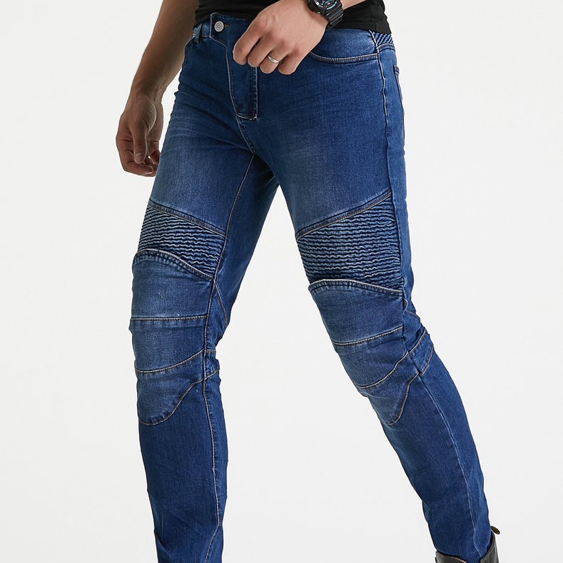 Productos genuinos Volero/corte tridimensional motocicleta Harley motocicleta pantalones vaqueros slim anti-caída pantalones vaqueros