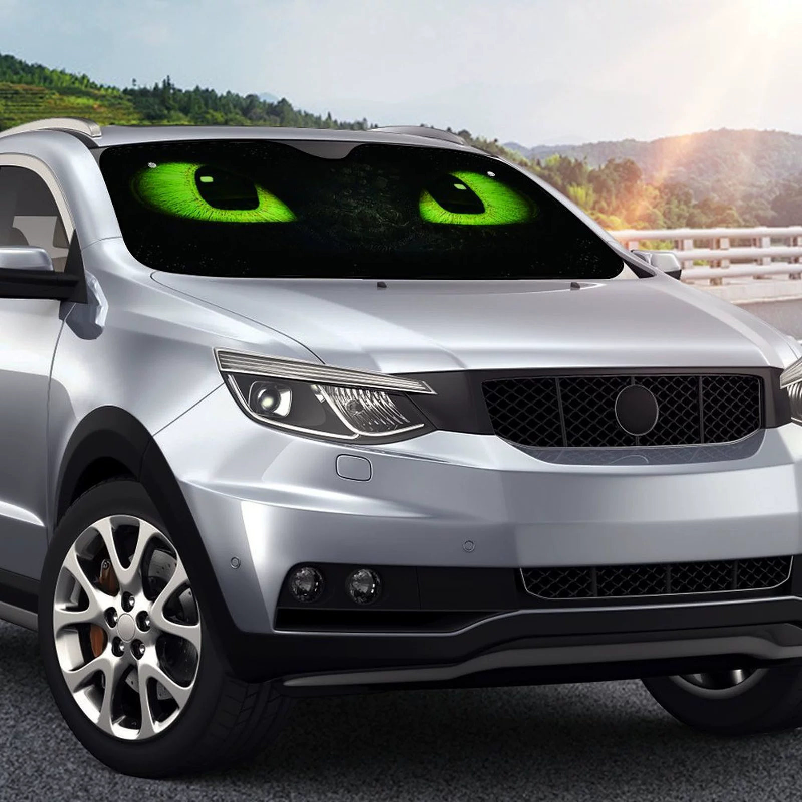 Автомобильные интерьерные принадлежности Автомобильные солнцезащитные козырьки Универсальная цифровая печать