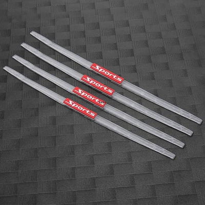 Car Door Anti-Collision Strip Extended Anti-Scratch Anti-Rubbing Strip Door Edge Protection Universal Anti-Collision Strip Decorative Supplies (Qapı və bamper qoruyucu zolaqlar) - 4-long-strips-sport-4-transparent-strips