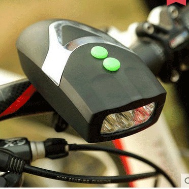 Bicicleta cuerno con faro bicicleta de montaña con luz campana electrónica campana sola lámpara accesorios montar equipo