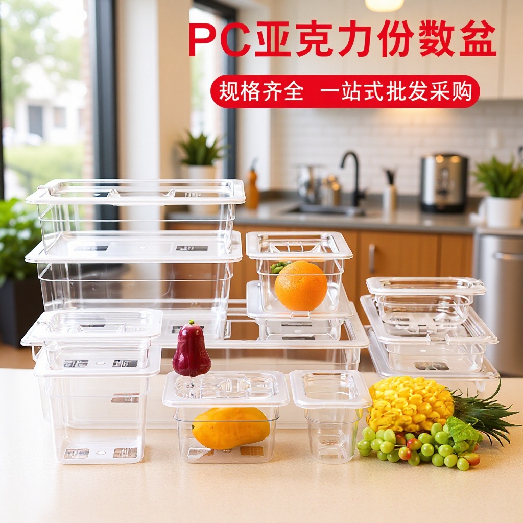 加厚亚克力方形托盘PC透明大容量麻辣烫盘子餐具大号摆摊厨房餐盘