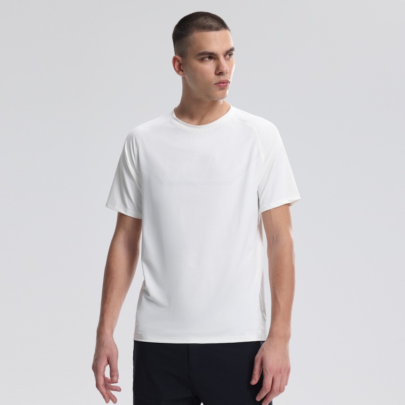 Impresión transfronteriza personalizada de súper fábrica LOGO deportes transpirables de alta elasticidad correr ropa de secado rápido equipo deportivo fitness t