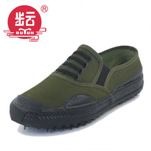 上海步雲廠家批發迷彩鞋布鞋膠鞋解放鞋男女87作訓鞋一腳蹬懶人鞋