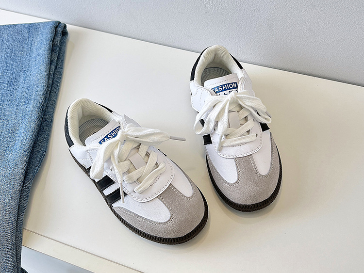 Herbst Neue Kinder Schuhe Mädchen Echtes Leder Dexun Kleine Weiße Jungen Leichte Rutschfeste Casual Forrest Gump_voghion.com