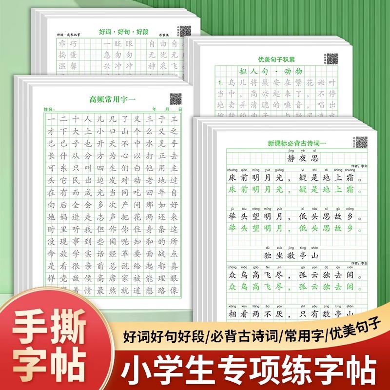 小学生优美句子练字帖每日一练楷书积累字帖小学生练习钢笔硬笔书