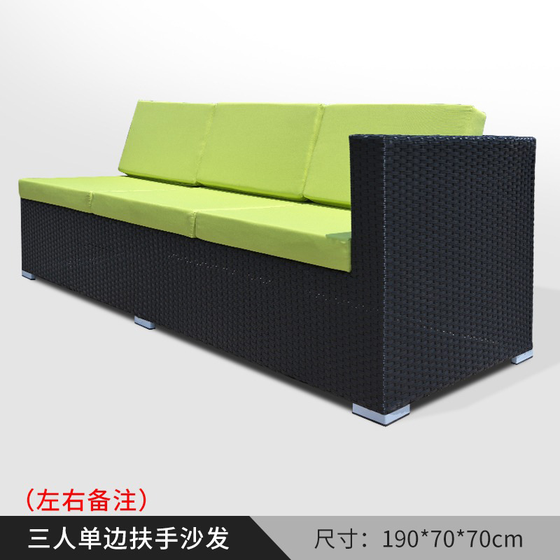 Nórdico de gama alta patio al aire libre cuerda tejida mesa y silla casa pequeña silla combinación patio jardín sillón mesa individual y silla