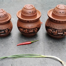 老式泡菜坛子豆腐乳坛陶瓷家用小号泡菜坛无釉迷你紫砂土坛子厂价