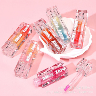 Cross-Border Export Miss Lara Temperature-Changing Lip Gloss Fruit Pink Moisturizing Lip Glaze That Is Not Easy to Fade