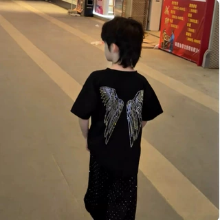 男童套装2026新款男孩时髦嘻哈潮酷洋气炸街春秋季儿童工装裤衣服