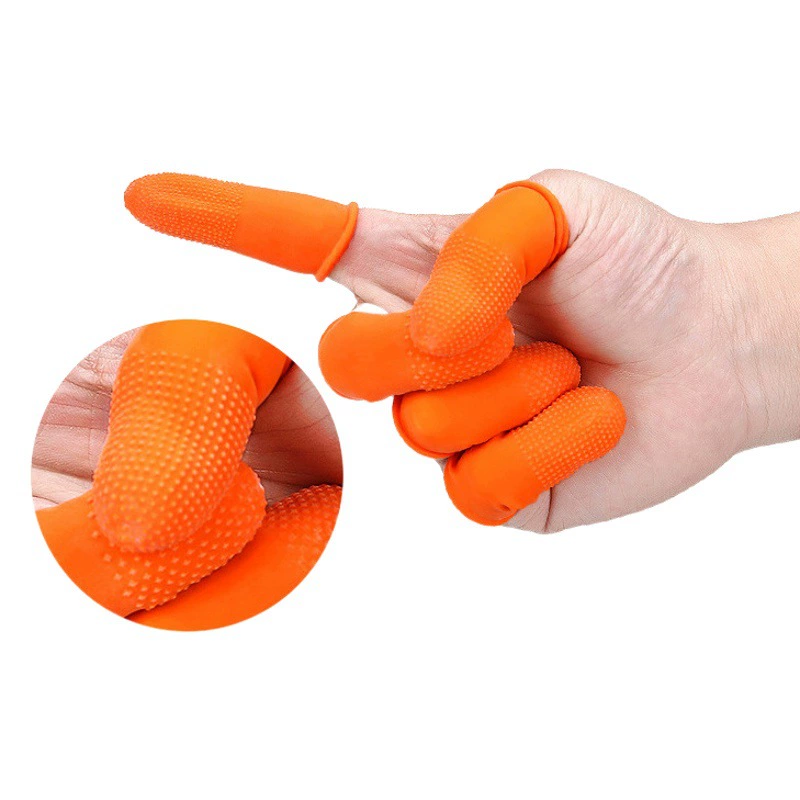 Одноразовый набор латексных пальцев с точечной обрезкой оптом страхование труда подсчет банкнот набор пальцев промышленный нескользящий набор пальцев утолщенный резиновый набор пальцев