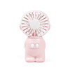 Handheld cute space summer small air fan with light