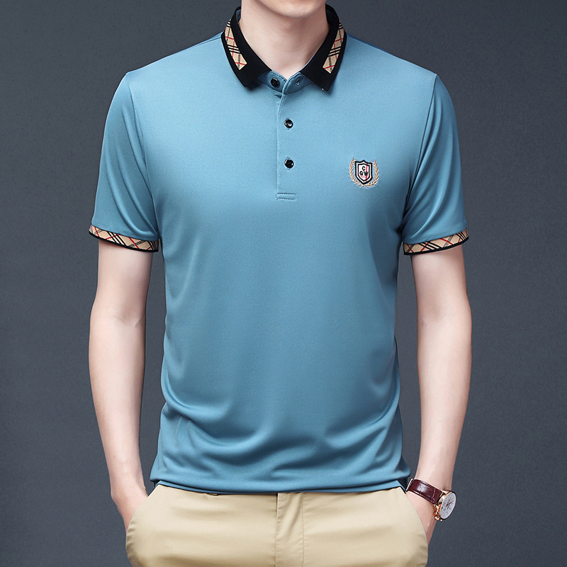 2021 summer men's polo shirt Korean casu...