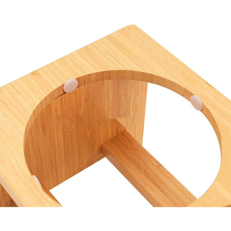 bambú para mascotas, perros y gatos, rack de madera antideslizante para mascotas, mesa de alimentación de agua potable para perros y gatos, rack de platos para perros y gatos