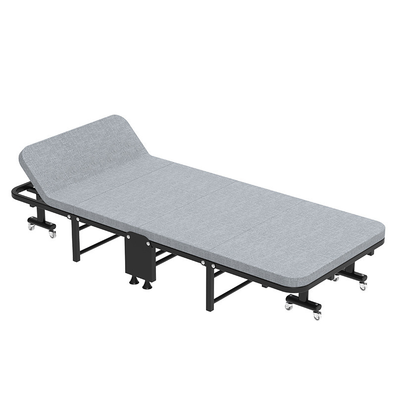 Lino de cuatro veces esponja plegable cama Oficina individual almuerzo cama reclinable casa simple siesta cama plegable al por mayor