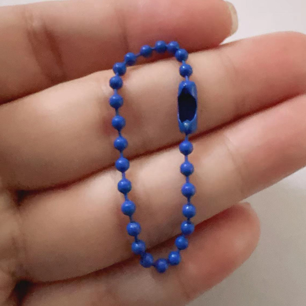 En stock color pintura metal grano cadena joyería accesorios spray pintura Goka cadena ropa juguete etiqueta cadena