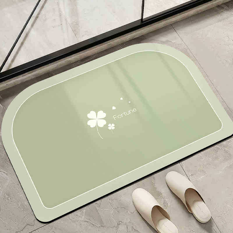 Moderno simple alfombra de barro de diatomeas color sólido absorción de agua alfombra de suelo de secado rápido inodoro antideslizante fácil de cuidar alfombra de pies