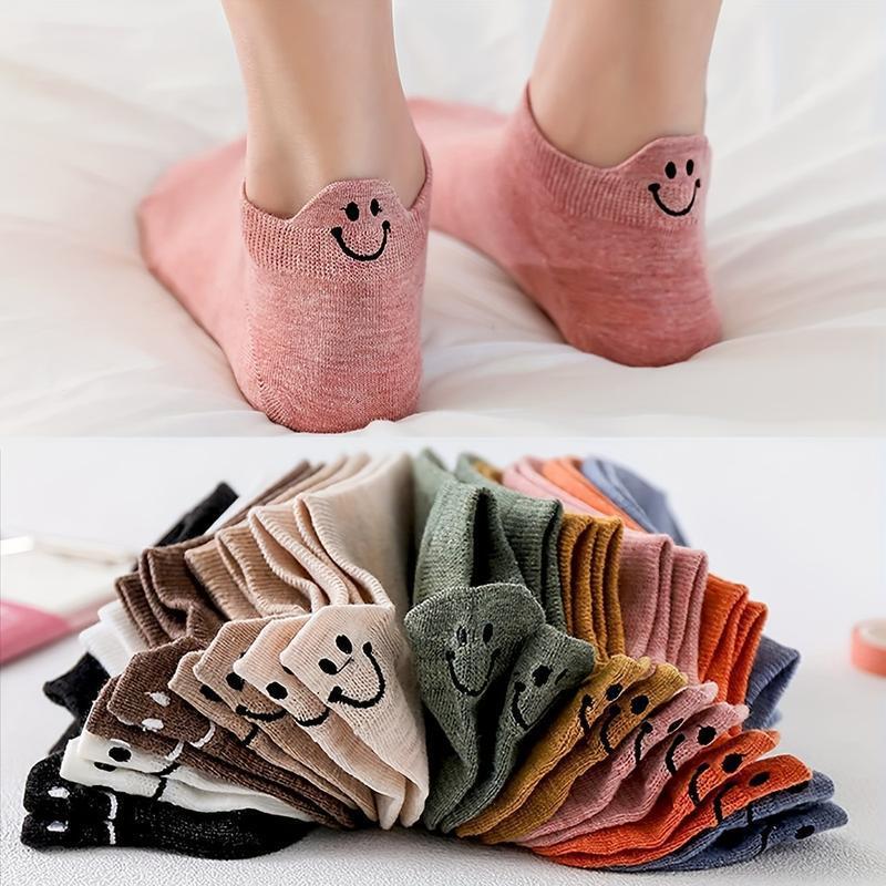 New Dropshipping Cross-Border Export Socks Cotton Double Socks Lightweight Ankle Length Cute Design