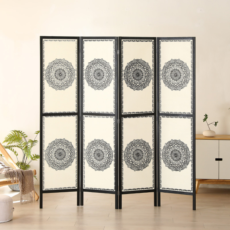 厂家批发桐木染色跨境供应欧美风格酒店家居办公屏风隔断玄关