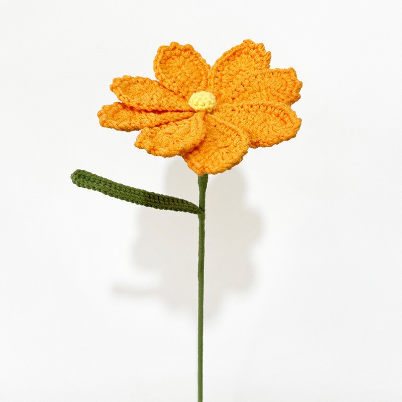 クロスボーダーの手編みの完成品の小さい花束は花の毛糸のメリヤスの花束を模倣します。|undefined