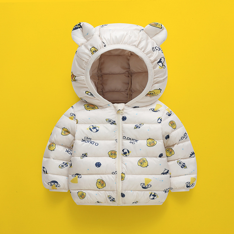 Comercio exterior transfronterizo 823 ropa de algodón infantil ropa de algodón impresa para niños niñas niñas chaquetas de algodón encapuchadas abrigos de otoño y invierno para niños image 9