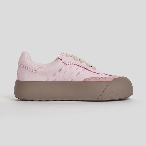 goodbai Bai Jingting same style puffy shoes Chinese Valentine's Day special edition pink thick-soled casual shoes big head moral training women's shoes
