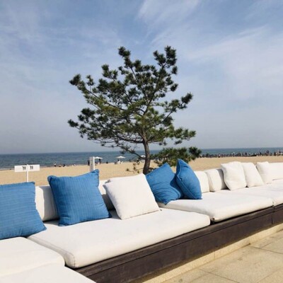 outdoors engineering Matching Moisture-proof Sofa cushion Fabric courtyard Miandian Manufactor wholesale Direct selling waterproof