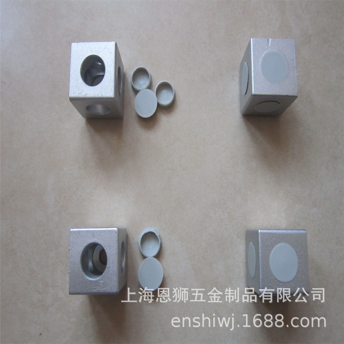 供应铝型材 4545两通直接连接件   流水线配件