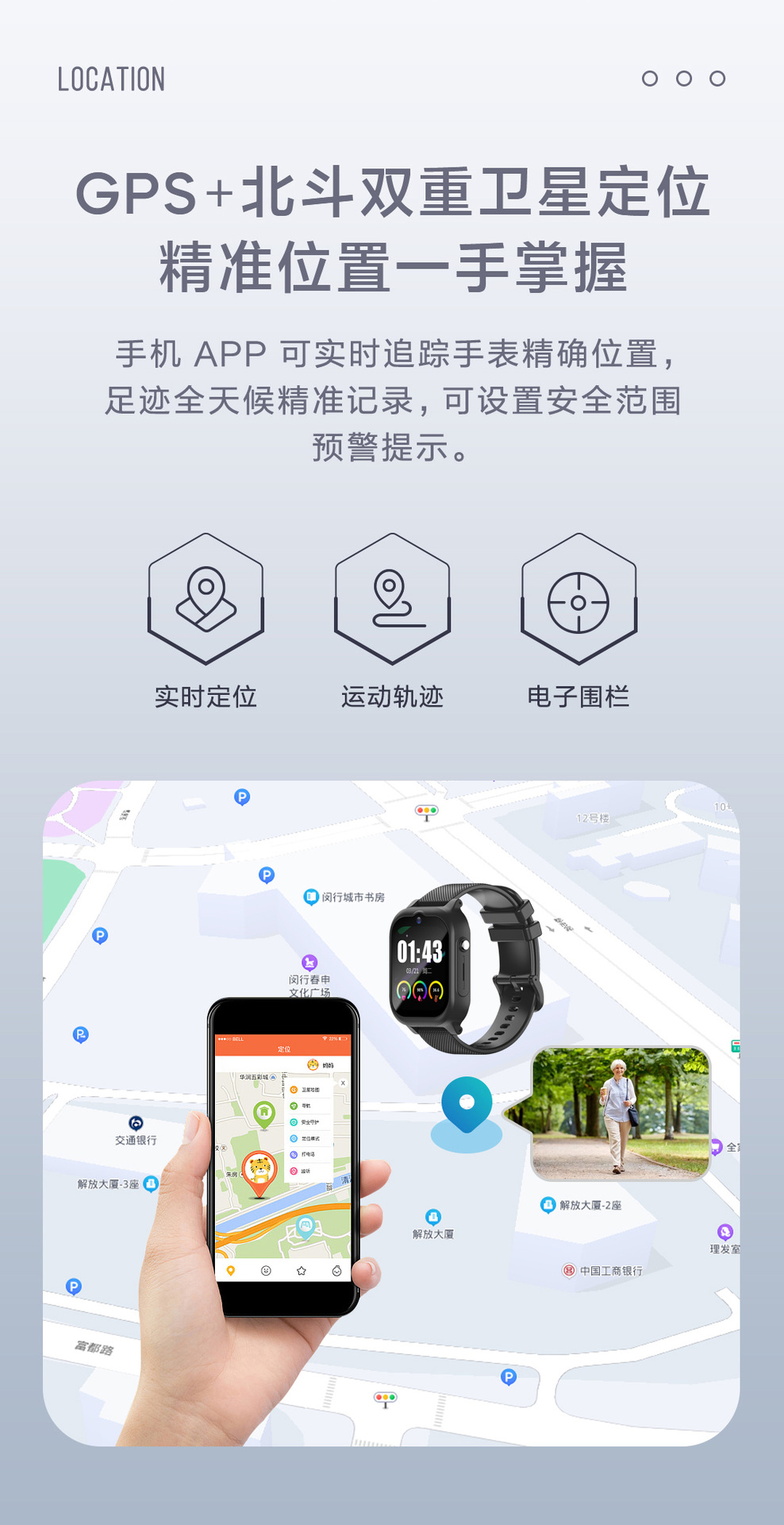 The new K26L all-network elderly smartwatch for heart rate, blood oxygen, body temperature and health monitoring, as well as smart positioning for the elderly undefined
