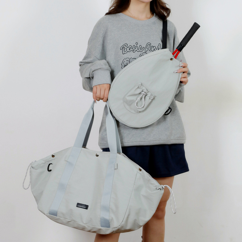 Bolsa de tenis transfronteriza, bolsa de entrenamiento deportivo, bolsa de acondicionamiento físico, bolsa de raqueta portátil de bádminton de gran capacidad, bolsa deportiva de separación seca y húmeda