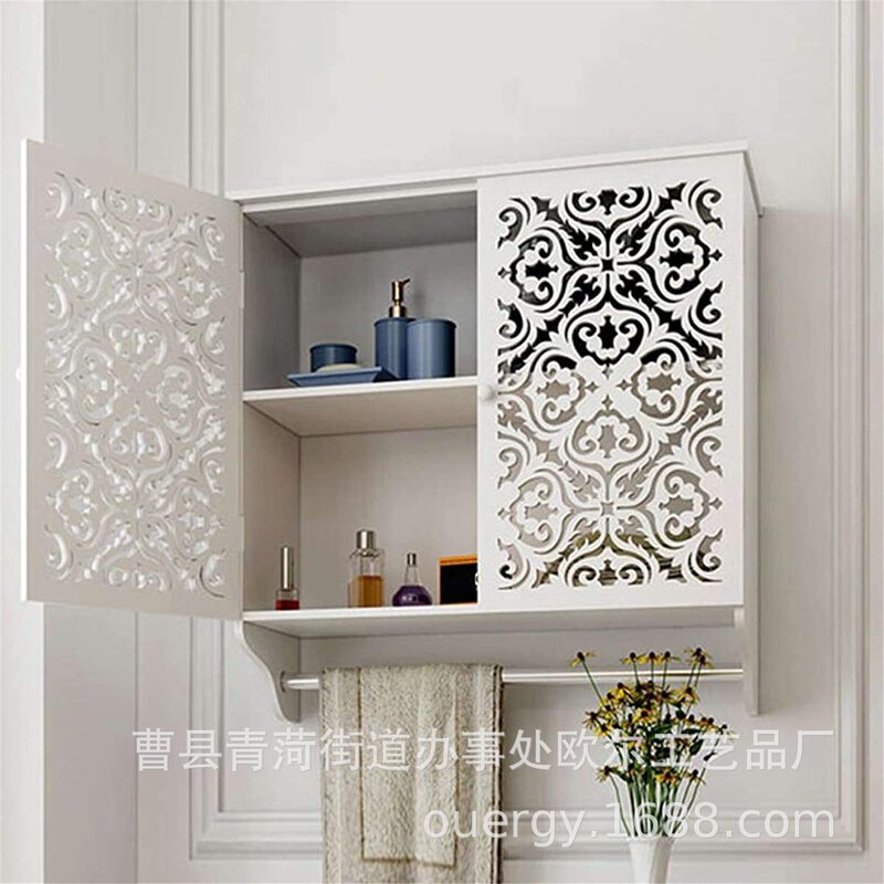 Scandinavian Accessible Luxury Wall-mounted Bathroom Cabinet Multi-functional Kitchen Solid Wood Storage Cabinet Toilet Wooden Storage Cabinet Scandinavian Accessible Luxury Wall-mounted Bathroom Cabinet Multi-functional Kitchen Solid Wood Storage Cabinet Toilet Wooden Storage Cabinet