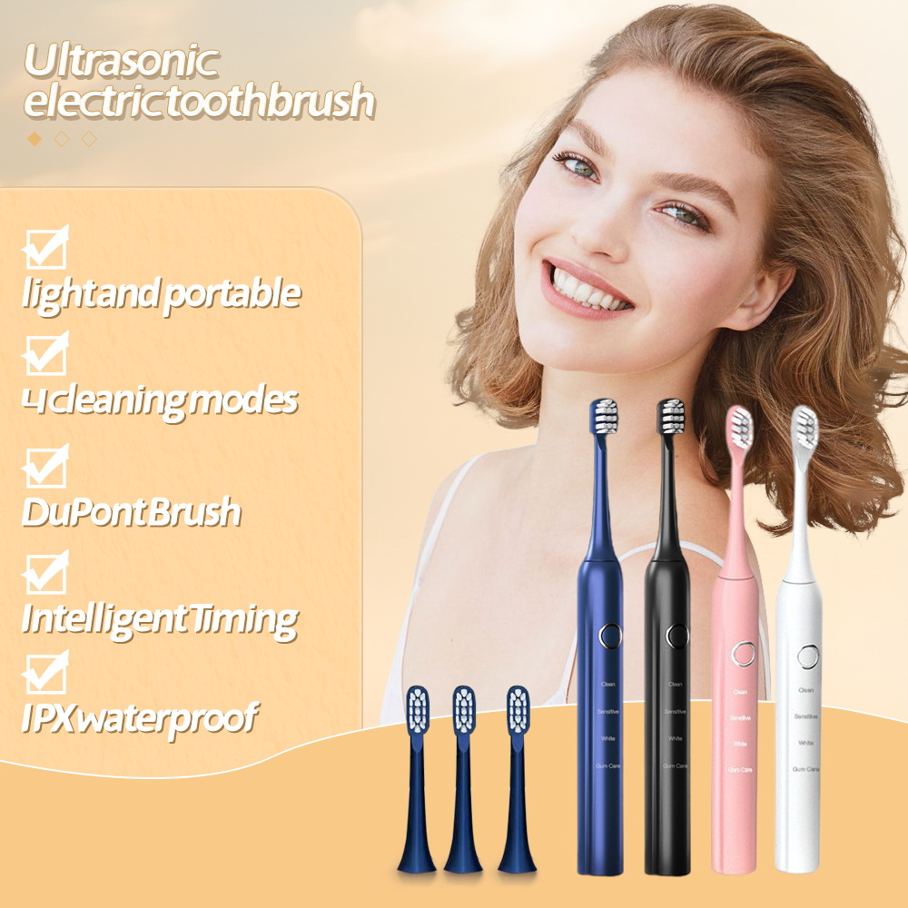 선물 홈 진동 부드러운 강모 칫솔 치과 용 오프너 충전 자동 초음파 성인 전동 칫솔 제조 업체