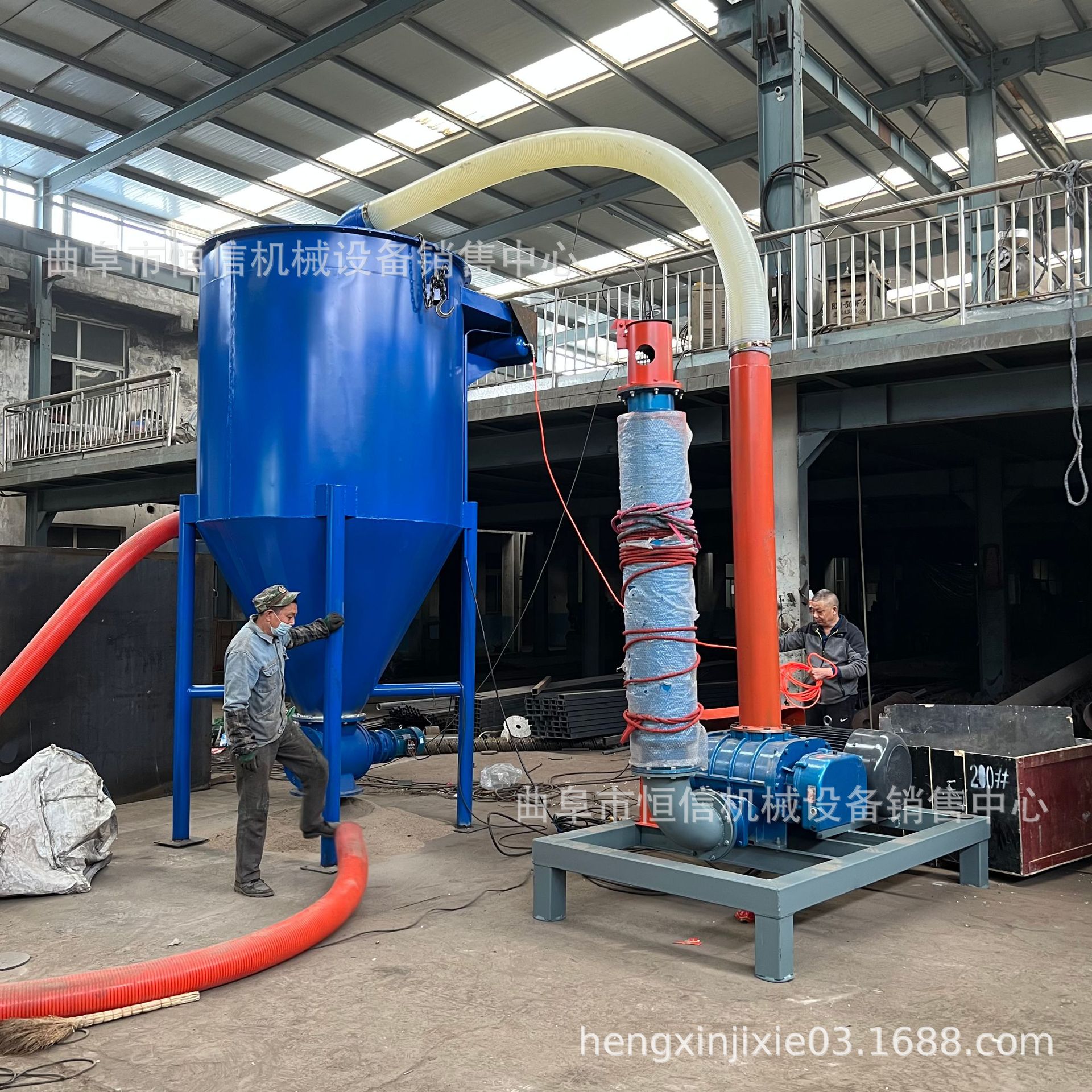 山西电厂60m高处锅炉灰灰罐车气力吸灰机 除尘灰远距离气力吸灰机