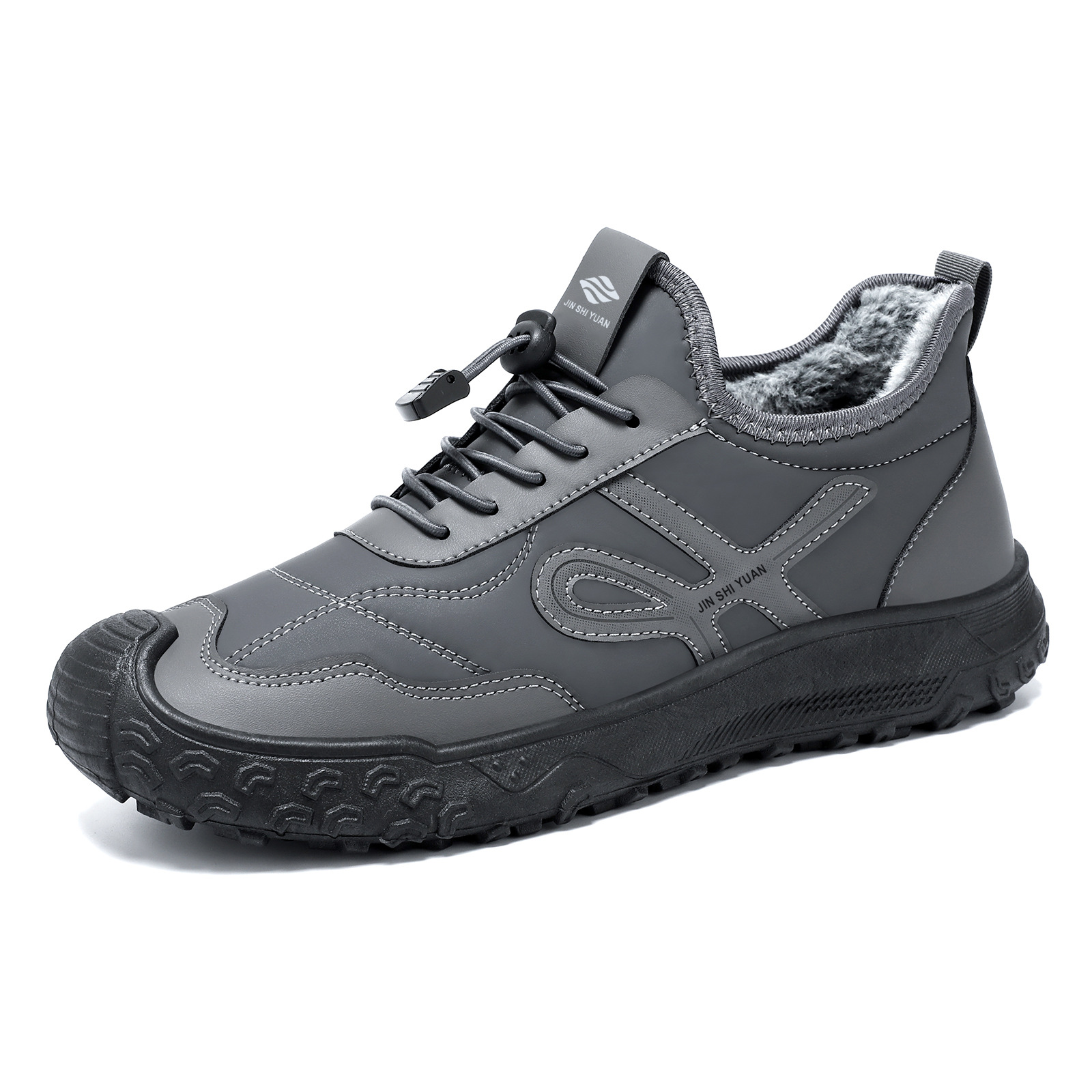 Zapatos de algodón de hombre con terciopelo grueso zapatos de hombre con suela suave cómodos calentamiento zapatos casuales a prueba de frío al aire libre