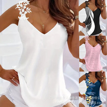 PODS3769A1系列新款女装蕾丝吊带V领背心