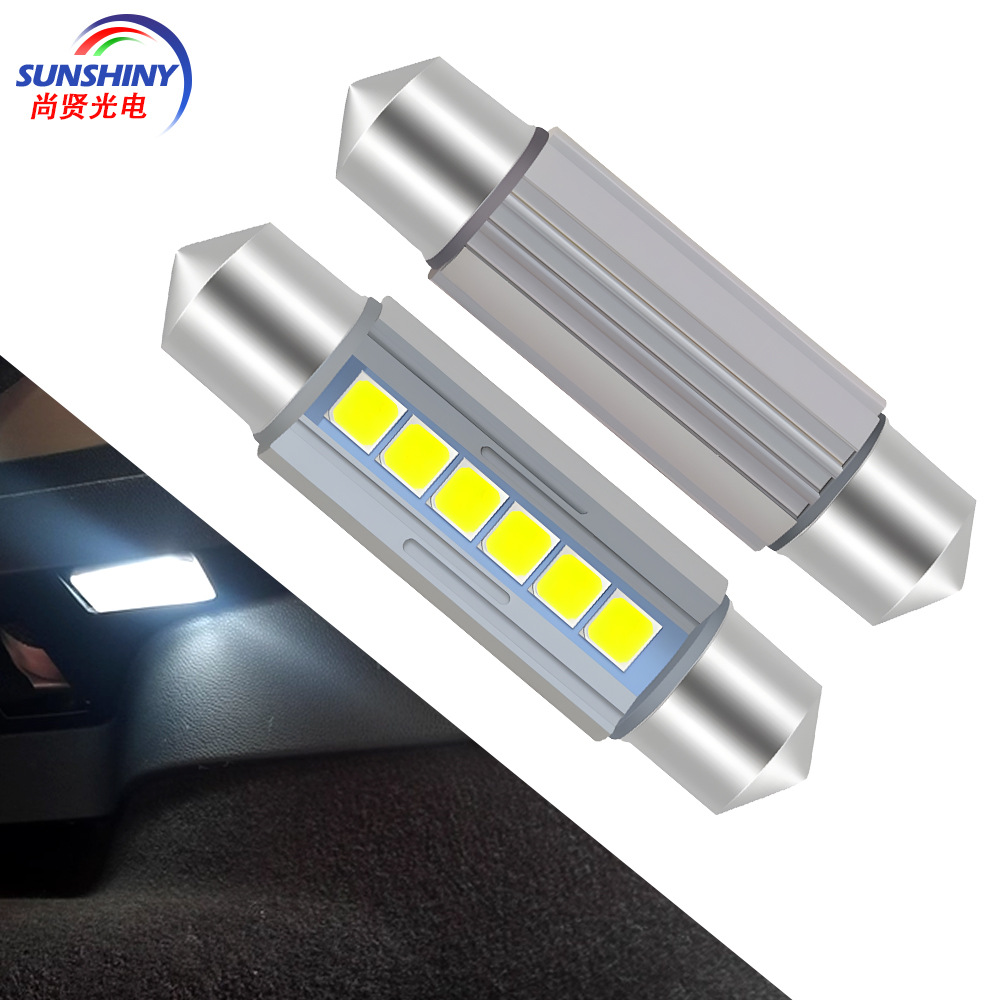 Luz de lectura LED de doble punta personalizada 31-41mm luz de matrícula de techo de automóvil de alto brillo decodificación LED luz de automóvil bombilla de automóvil