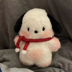 頬紅パチャ犬かわいい人形少女心かばんストラップぬいぐるみ誕生日プレゼント三麗欧