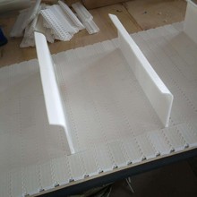 勺型挡板输送带橡胶冷却海鲜分拣用途广耐磨900型号塑料模块网带