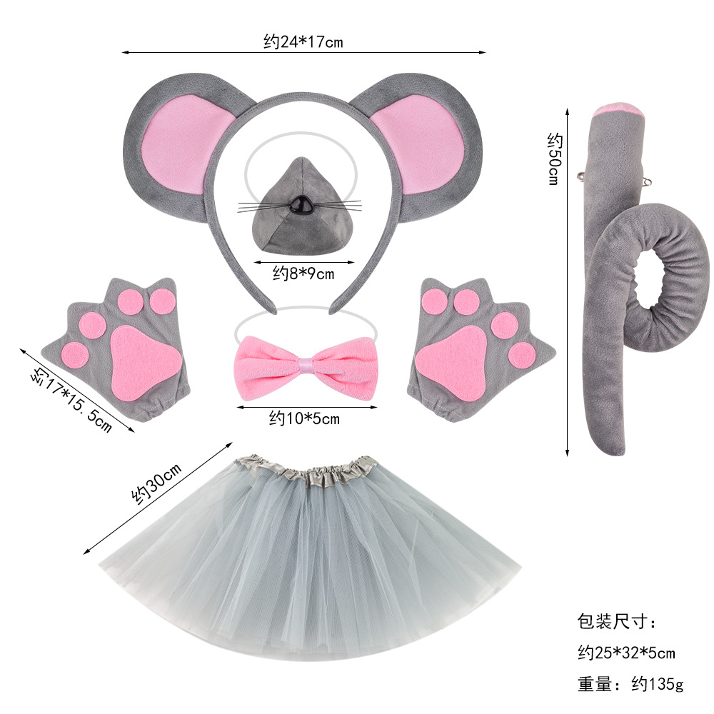 Nuevo tocado de animales de Halloween suministro transfronterizo Venta caliente diadema de ratón lindo Mickey Mouse diadema oreja