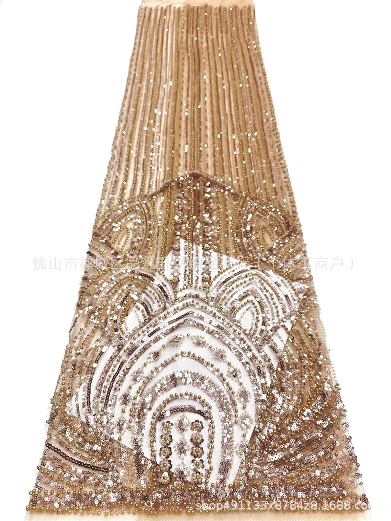 Moda Suzhou vestido de boda de noche de encaje bordado sequillas de encaje comercio exterior transfronterizo al por mayor tela