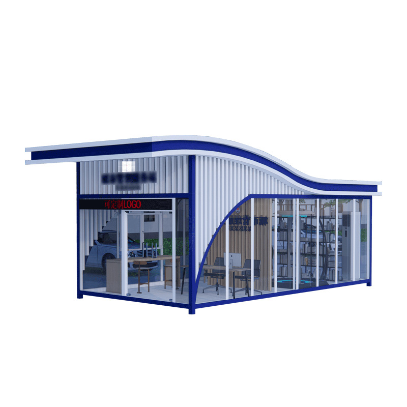 Cabina de seguridad pública al aire libre, cabina de seguridad, servicio móvil terminado, sala de servicio, transporte, gestión urbana, estación de peaje de alta velocidad