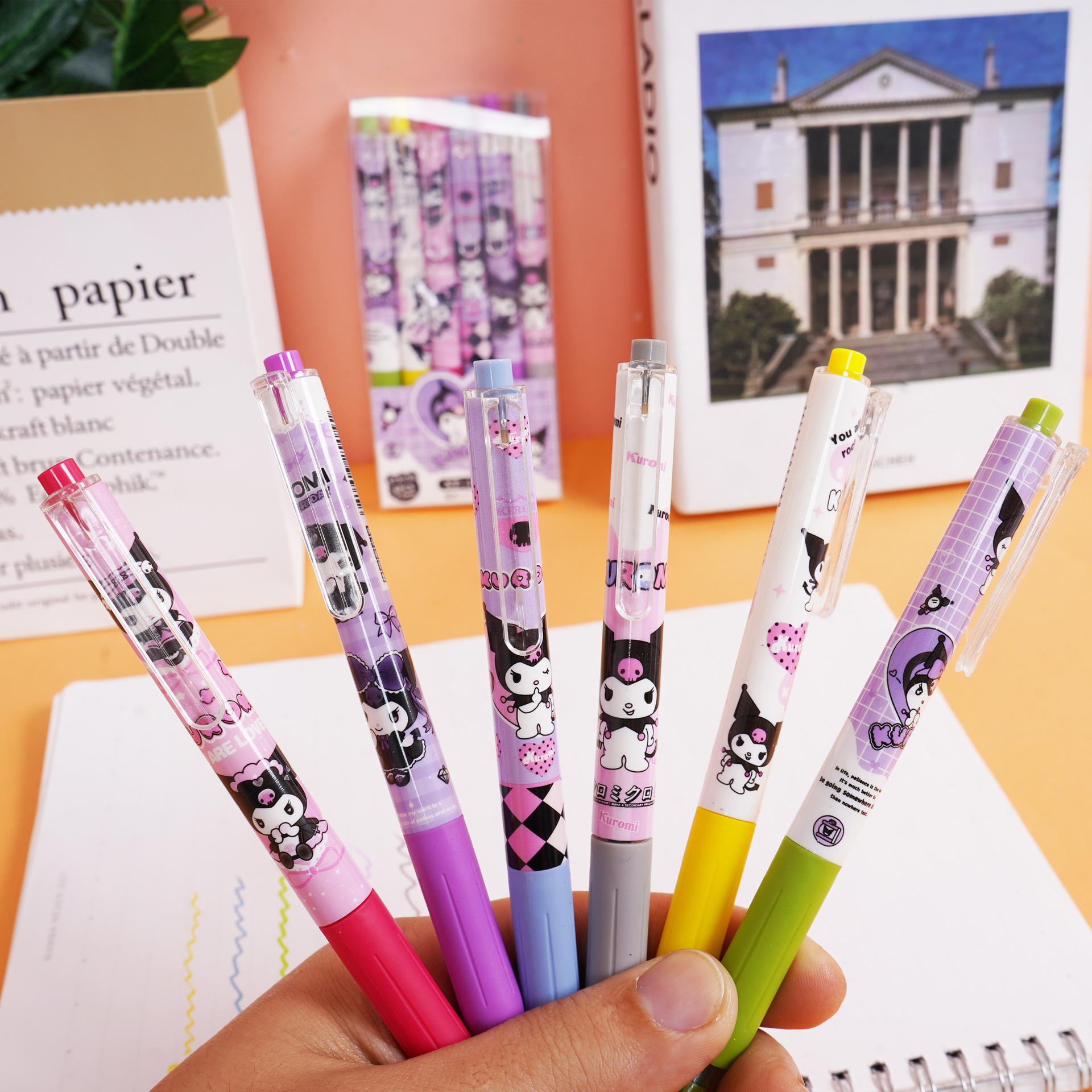 Nuevo XT - 1095 bolígrafo de resaltador pulsante dibujos animados Kulominins bolígrafo de alta cara adorable Sanliogou