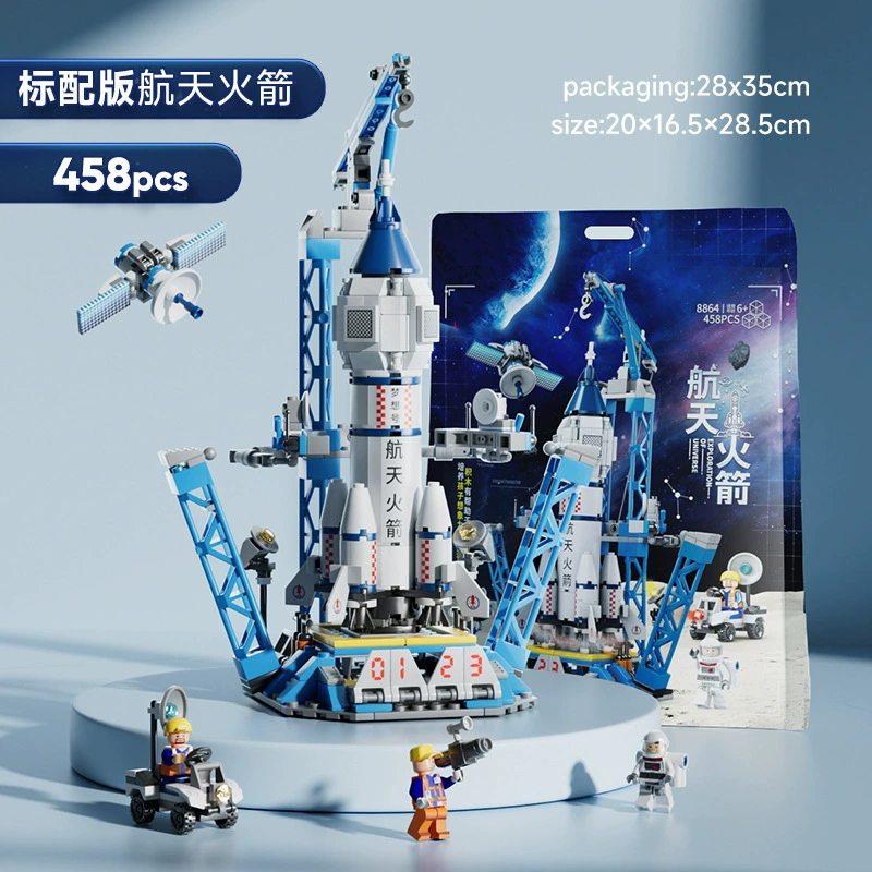 Строительные блоки (Lego) космическая серия, 107–4392 деталей, наборы подарочные ракета и станция