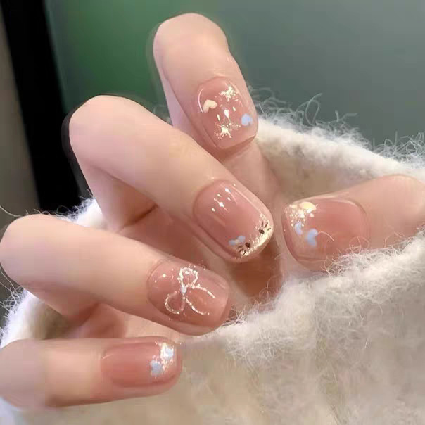 Summer Hot Style French Girly Style Cute Kitty Cat Eye Whitening Removable Wearable Nail Stickers