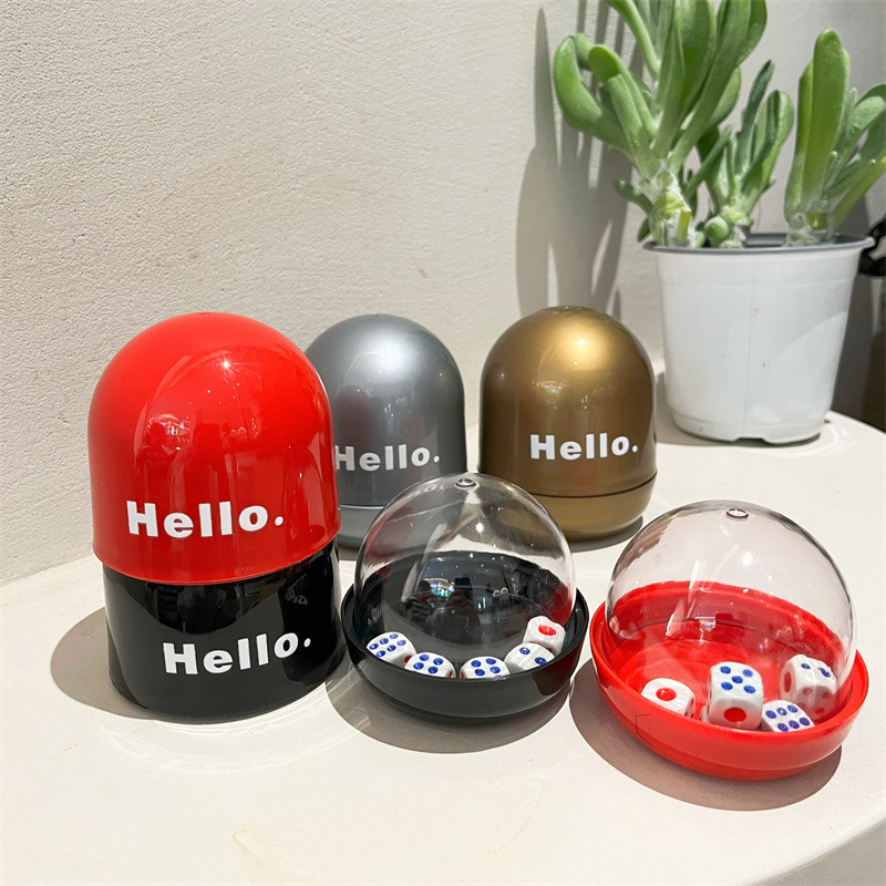 in stock plastic dice cup anti-cheating sieve cup personality bar KTV party table game dice cup stopper wholesale