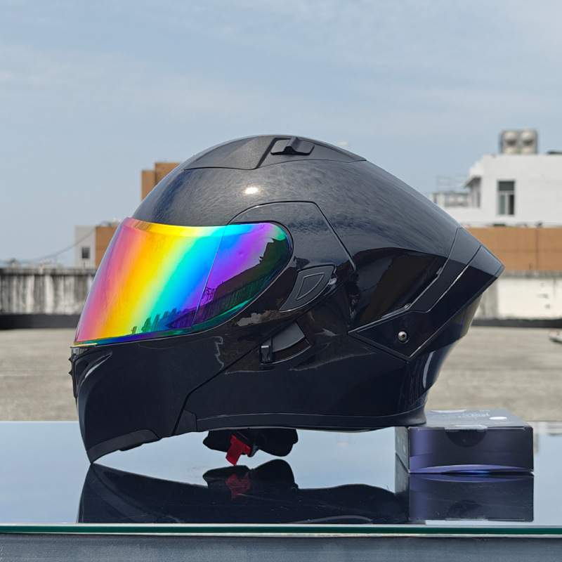 Orz nuevo casco de motocicleta casco para hombre casco para mujer locomotora casco completo Xia 3C certificado doble lente cuatro estaciones universal