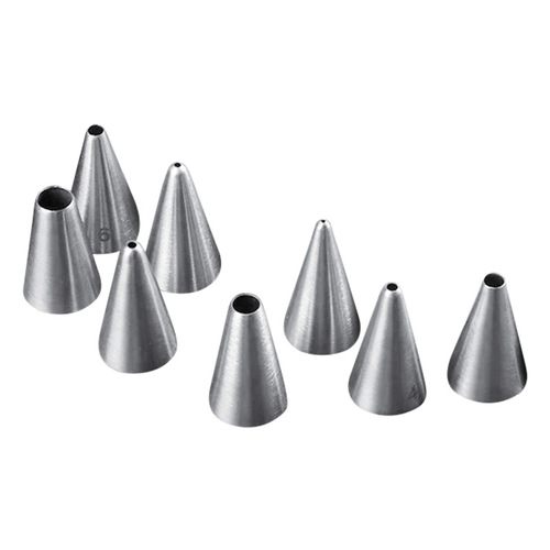 304 stainless steel round writing nozzle, small, medium and large size cake cookie cream nozzle, baking decoration tool
