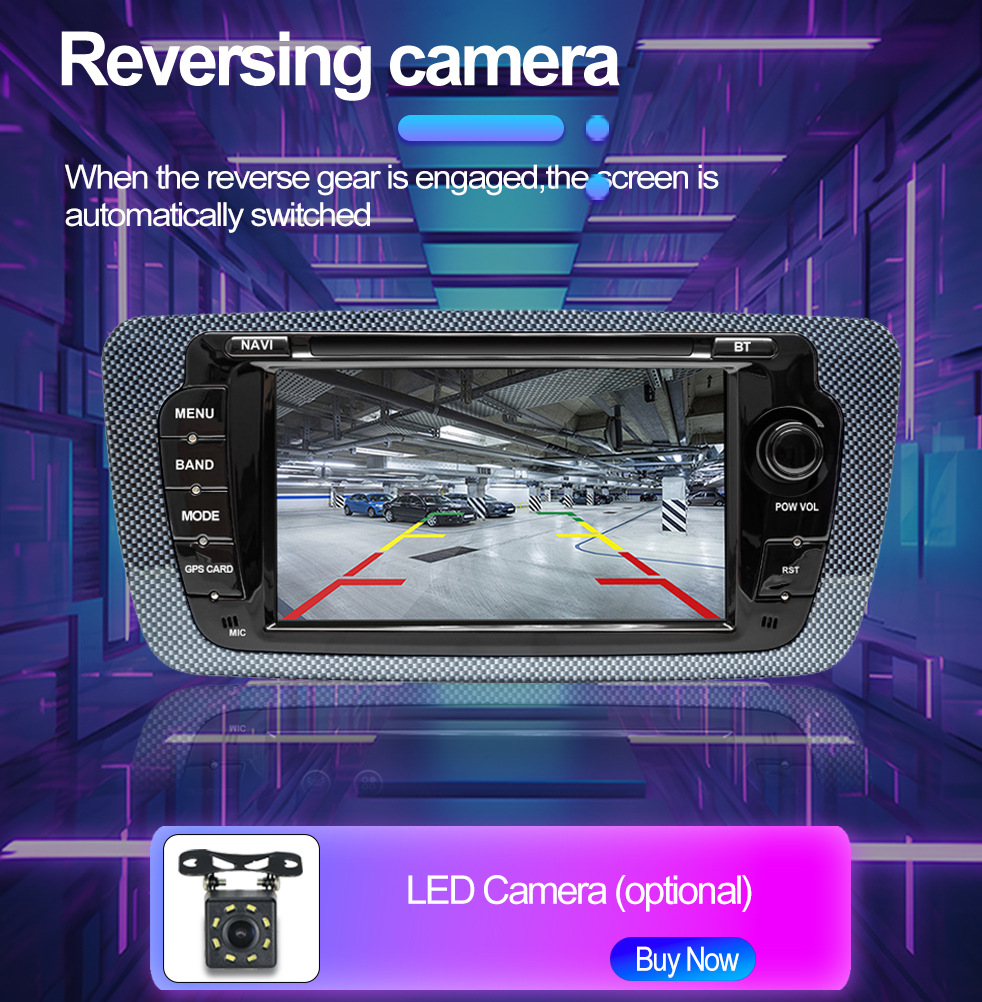Suitable for 7inch Seat Ibiza 09-13 Android Mp5 Bluetooth Central Control Car Navigation Carplay