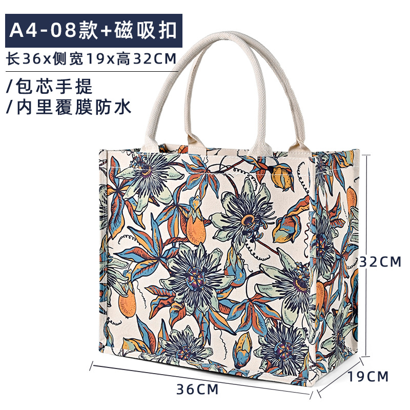 A4 - 08 + hebilla de succión magnética; tamaño; lona